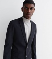 New Look Navy Super Skinny Fit Suit Jacket